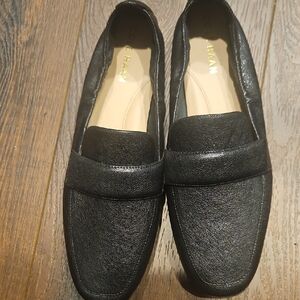 Cole Haan Women's Black Leather Loafers